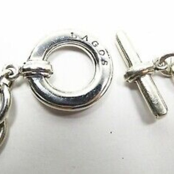 LAGOS Caviar Sterling Silver Heart Charm and Chain Bracelet - Picture 4 of 7